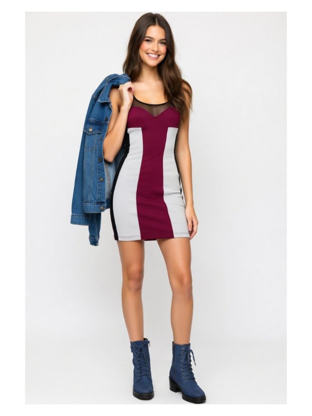mini dress stripes brand